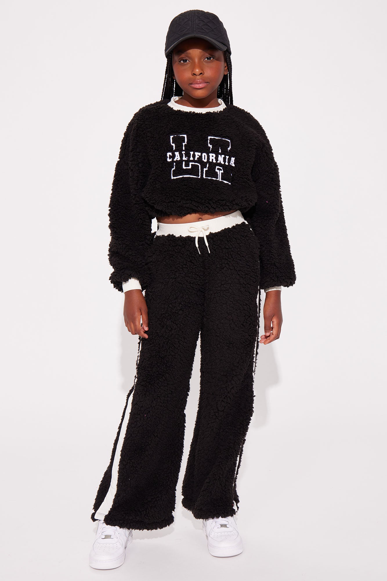 Mini Casual Sunday Sherpa Pant Set